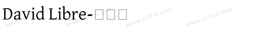David Libre字体转换